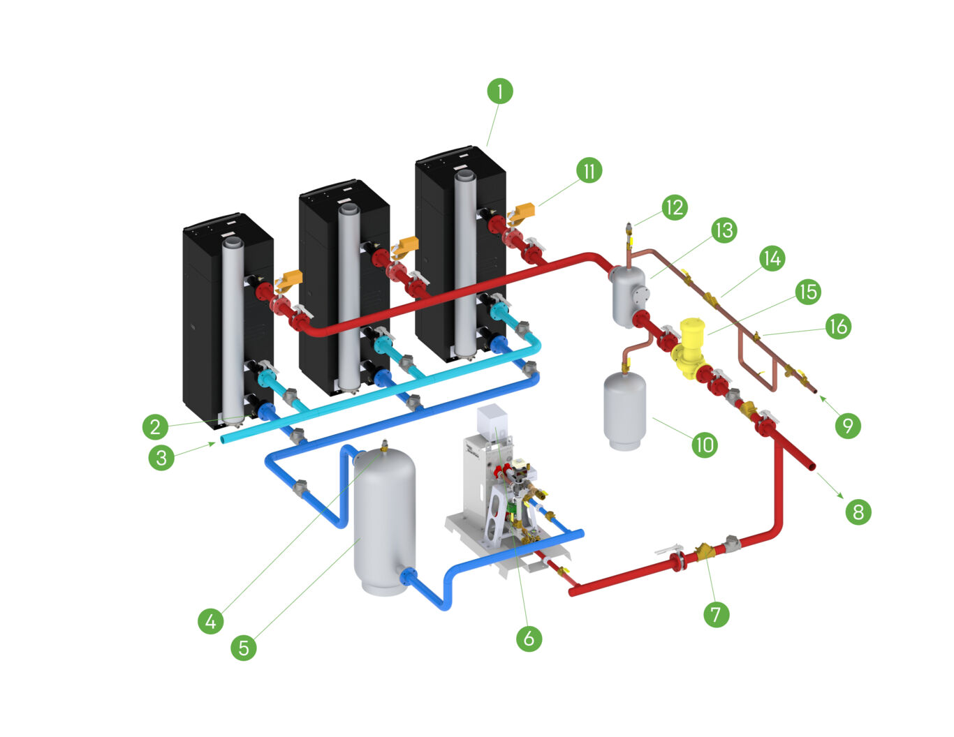 Heat and DHW Combination System